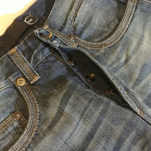 Just Cavalli Distressed Button Fly Jeans - Picture 10 of 16
